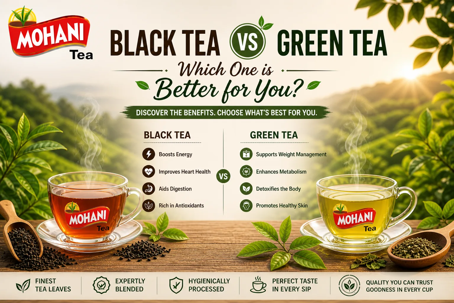 Black Tea vs Green Tea: